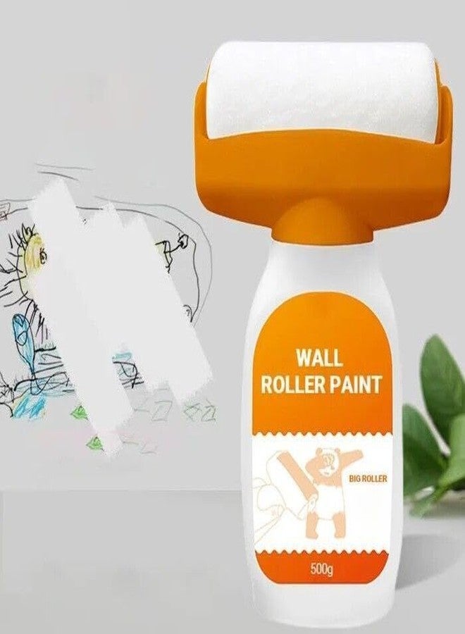 Kriq Wall Repair Roller Paint, Paint Brush Roller, Household Paint Roller, Paint Roller Brush, Wall Repair Rolling Brush for Bathroom, Kitchen, Living Room, Toilet, Bedroom. (WALL PAINT REPAIR PASTE) - Image 1